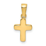 Load image into Gallery viewer, 14K Yellow Gold Polished Hollow Latin Cross Pendant
