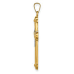 Load image into Gallery viewer, 14K Two-Tone Gold Hollow Polished Cross With Center Cross

