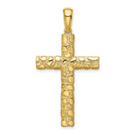 Load image into Gallery viewer, 14K Yellow Gold Nugget Cross Pendant
