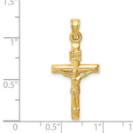 Load image into Gallery viewer, 14K Yellow Gold Hollow Crucifix Pendant
