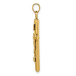 Load image into Gallery viewer, 14K Yellow Gold Hollow Crucifix Pendant
