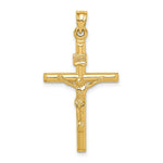 Load image into Gallery viewer, 14K Yellow Gold Hollow Crucifix Pendant
