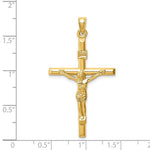 Load image into Gallery viewer, 14K Yellow Gold Hollow Crucifix Pendant
