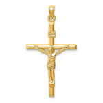 Load image into Gallery viewer, 14K Yellow Gold Hollow Crucifix Pendant
