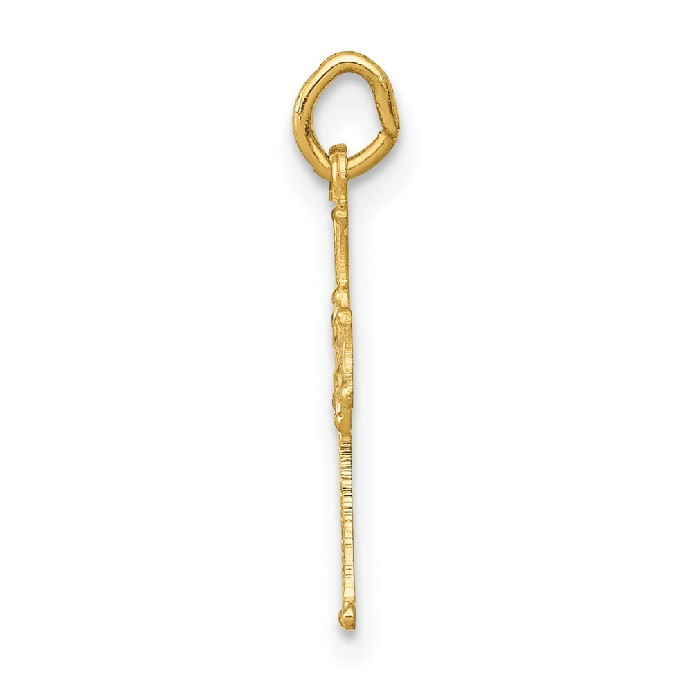 14K Yellow Gold Celtic Cross Charm 18mm length