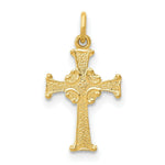 Load image into Gallery viewer, 14K Yellow Gold Celtic Cross Charm 18mm length
