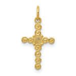 Load image into Gallery viewer, 14K Yellow Gold Small Polished Cross Charm
