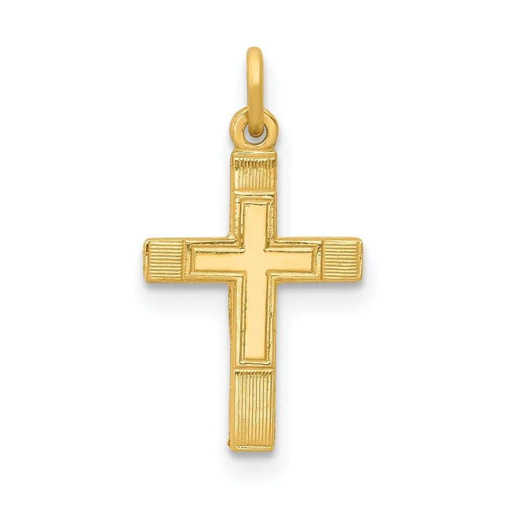14K Yellow Gold Small Cross Charm