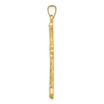 Load image into Gallery viewer, 14K Yellow Gold Hollow Fleur De Lis Cross Pendant

