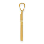 Load image into Gallery viewer, 14K Yellow Gold Diamond-cut Small Hollow Cross Pendant
