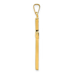 Load image into Gallery viewer, 14K Yellow Gold Hollow Cross Pendant 36mm length

