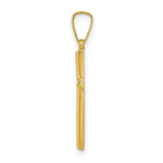 Load image into Gallery viewer, 14K Yellow Gold Hollow Cross Pendant 22mm length
