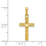 Load image into Gallery viewer, 14K Yellow Gold Small Hollow Cross Charm
