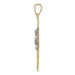 Load image into Gallery viewer, 14K Two-tone Gold Cara Vaca Crucifix Pendant
