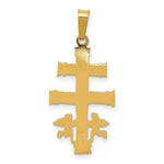 Load image into Gallery viewer, 14K Two-tone Gold Cara Vaca Crucifix Pendant
