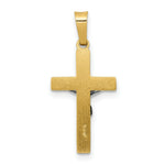 Load image into Gallery viewer, 14K Two-tone Gold INRI Hollow Crucifix Pendant 24mm length
