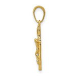 Load image into Gallery viewer, 14K Yellow Gold INRI Hollow Crucifix Pendant
