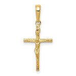 Load image into Gallery viewer, 14K Yellow Gold INRI Hollow Crucifix Pendant
