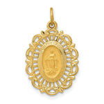 Load image into Gallery viewer, 14K Yellow Gold Miraculous Medal Charm 11mm width
