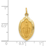 Load image into Gallery viewer, 14K Yellow Gold Miraculous Medal Charm 12mm width
