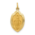Load image into Gallery viewer, 14K Yellow Gold Miraculous Medal Charm 12mm width
