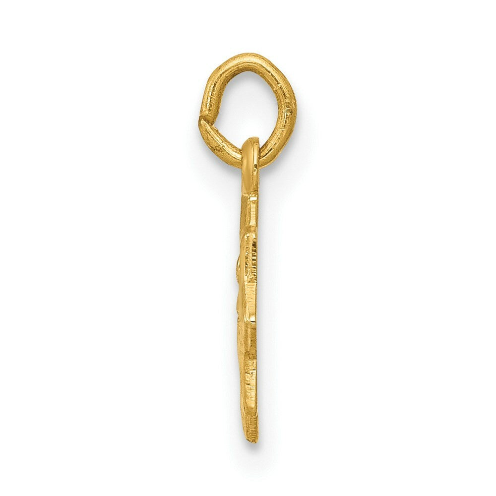14K Yellow Gold Blessed Mary Charm