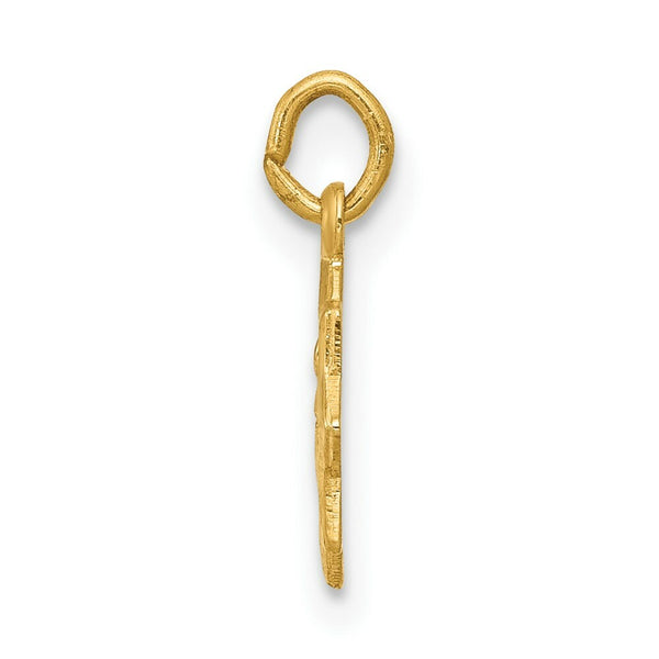 14K Yellow Gold Blessed Mary Charm