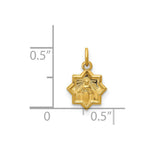 Load image into Gallery viewer, 14K Yellow Gold Blessed Mary Charm
