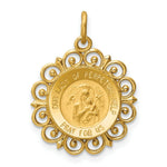 Load image into Gallery viewer, 14K Yellow Gold Our Lady of Perpetual Help Medal Charm 19mm width
