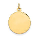 Load image into Gallery viewer, 14K Yellow Gold Our Lady of Mount Carmel Medal Charm 15mm width
