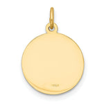 Load image into Gallery viewer, 14K Yellow Gold Our Lady of Loreto Medal Charm 15mm width
