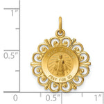 Load image into Gallery viewer, 14K Yellow Gold Infant of Prague Medal Charm
