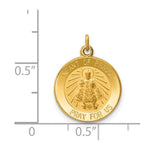 Load image into Gallery viewer, 14K Yellow Gold Infant of Prague Medal Charm
