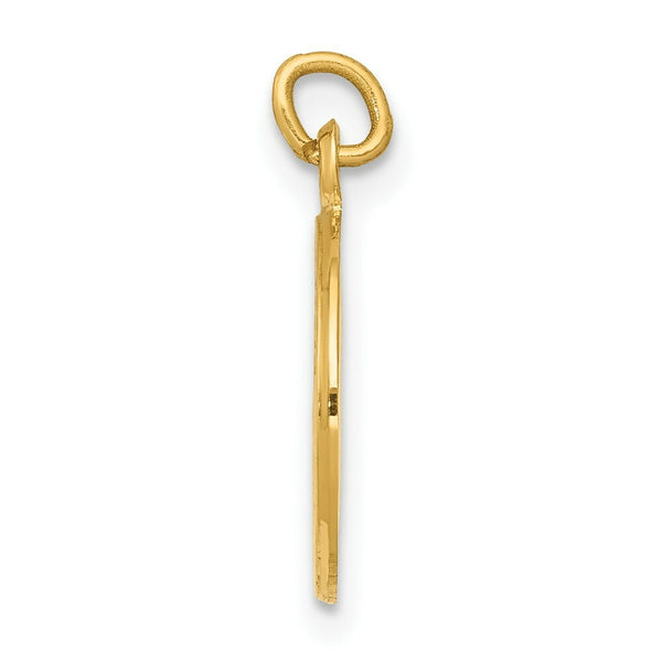 14K Yellow Gold First Communion Medal Charm