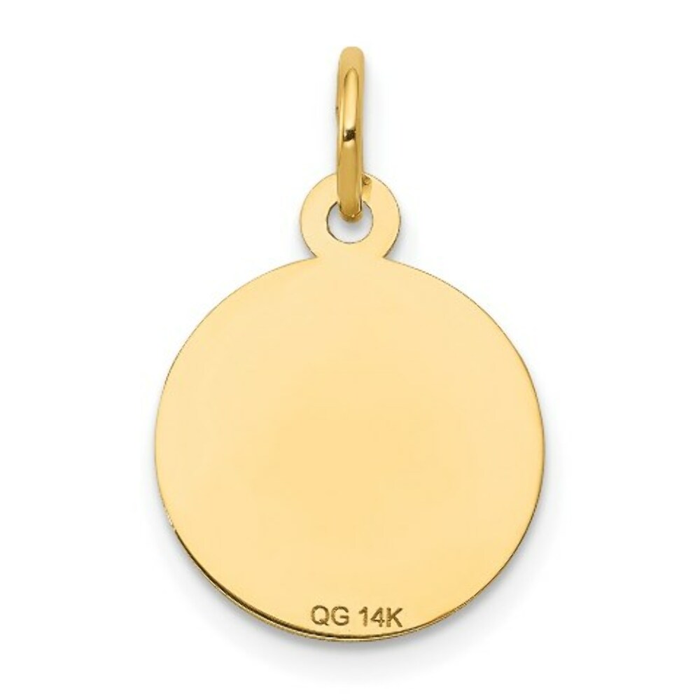 14K Yellow Gold Holy Communion Disc Charm