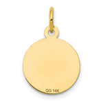 Load image into Gallery viewer, 14K Yellow Gold Holy Communion Disc Charm
