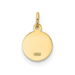 Load image into Gallery viewer, 14K Yellow Gold Saint Christopher Medal Charm 8mm width
