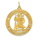 Load image into Gallery viewer, 14K Yellow Gold Saint Christopher Medal Pendant 29mm width
