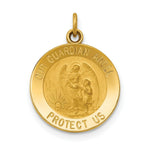 Load image into Gallery viewer, 14K Yellow Gold Guardian Angel Medal Charm
