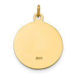 Load image into Gallery viewer, 14K Yellow Gold Saint Gerard Medal Charm 16mm width
