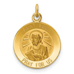 Load image into Gallery viewer, 14K Yellow Gold Saint Paul Medal Charm 15mm width
