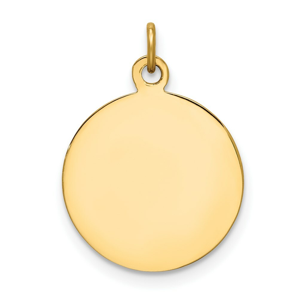 14K Yellow Gold Saint Paul Medal Charm 15mm width