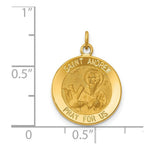 Load image into Gallery viewer, 14K Yellow Gold Saint Andrew Medal Charm
