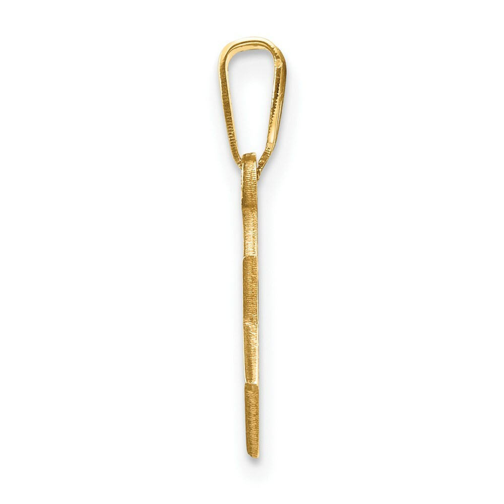 14K Yellow Gold Star of David Pendant 18mm length