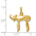 Load image into Gallery viewer, 14K Yellow Gold Chai Pendant 24mm length
