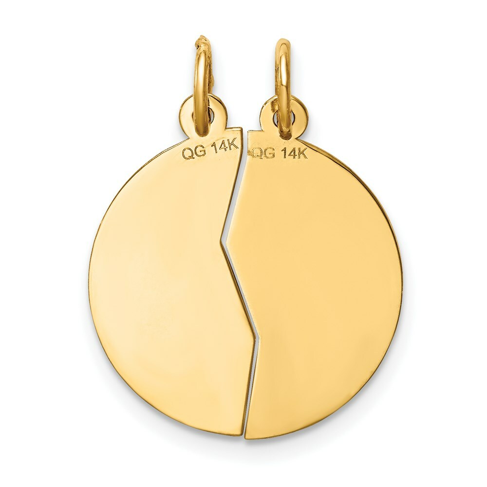14K Yellow Gold Mizpah Charm