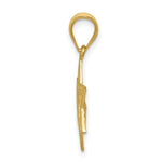 Load image into Gallery viewer, 14K Yellow Gold Solid Satin Star of David Charm
