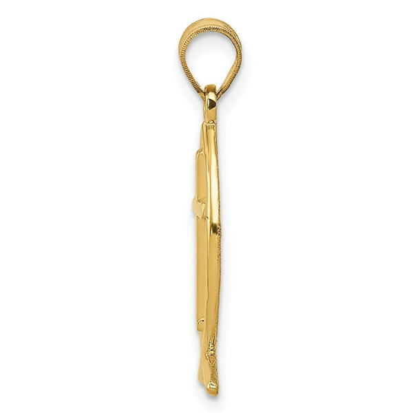 14K Yellow Gold Ichthus Fish Pendant