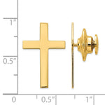 Load image into Gallery viewer, 14K Yellow Gold Cross Tie Tac
