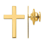 Load image into Gallery viewer, 14K Yellow Gold Cross Tie Tac
